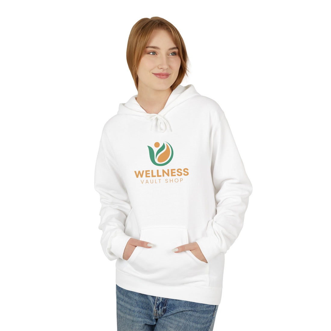 Wellness Vibes Hoodie — Minimal Health & Self-Care Logo Pullover