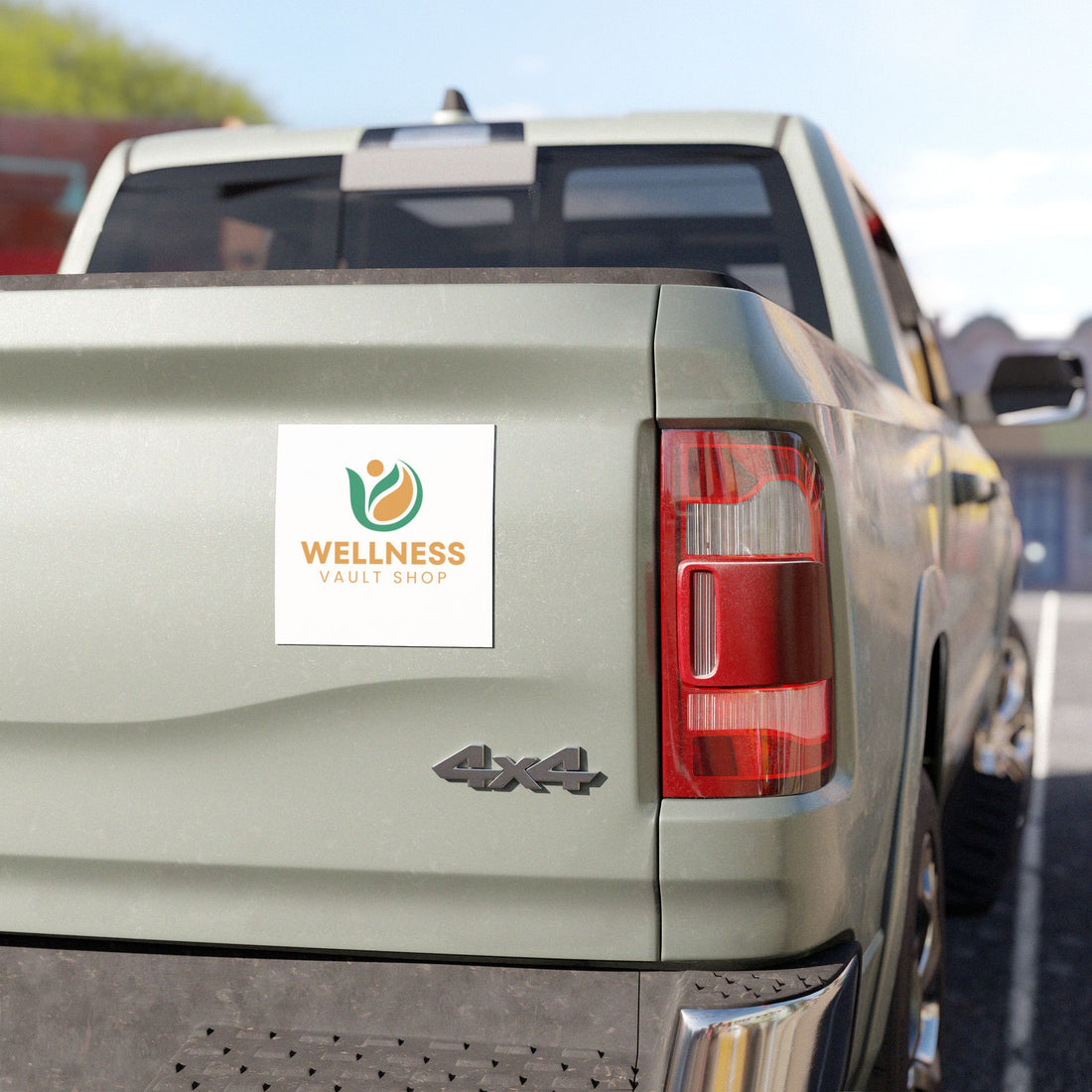 Wellness Vault Shop Logo Car Magnet — Branded Business Magnet for Vehicles