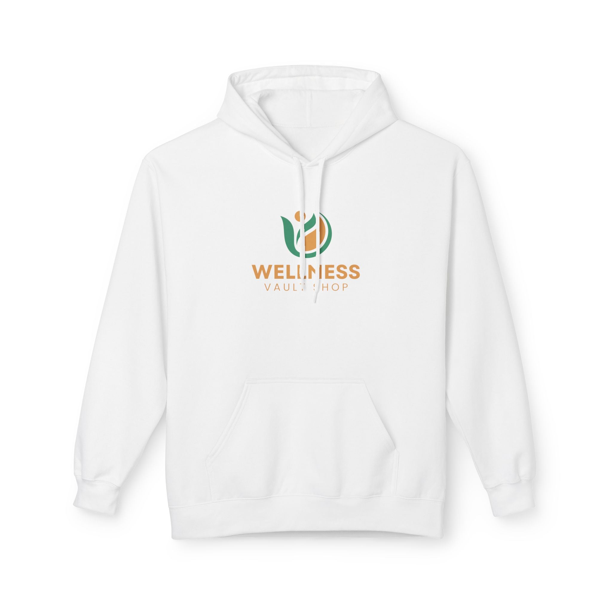 Wellness Vibes Hoodie — Minimal Health & Self-Care Logo Pullover