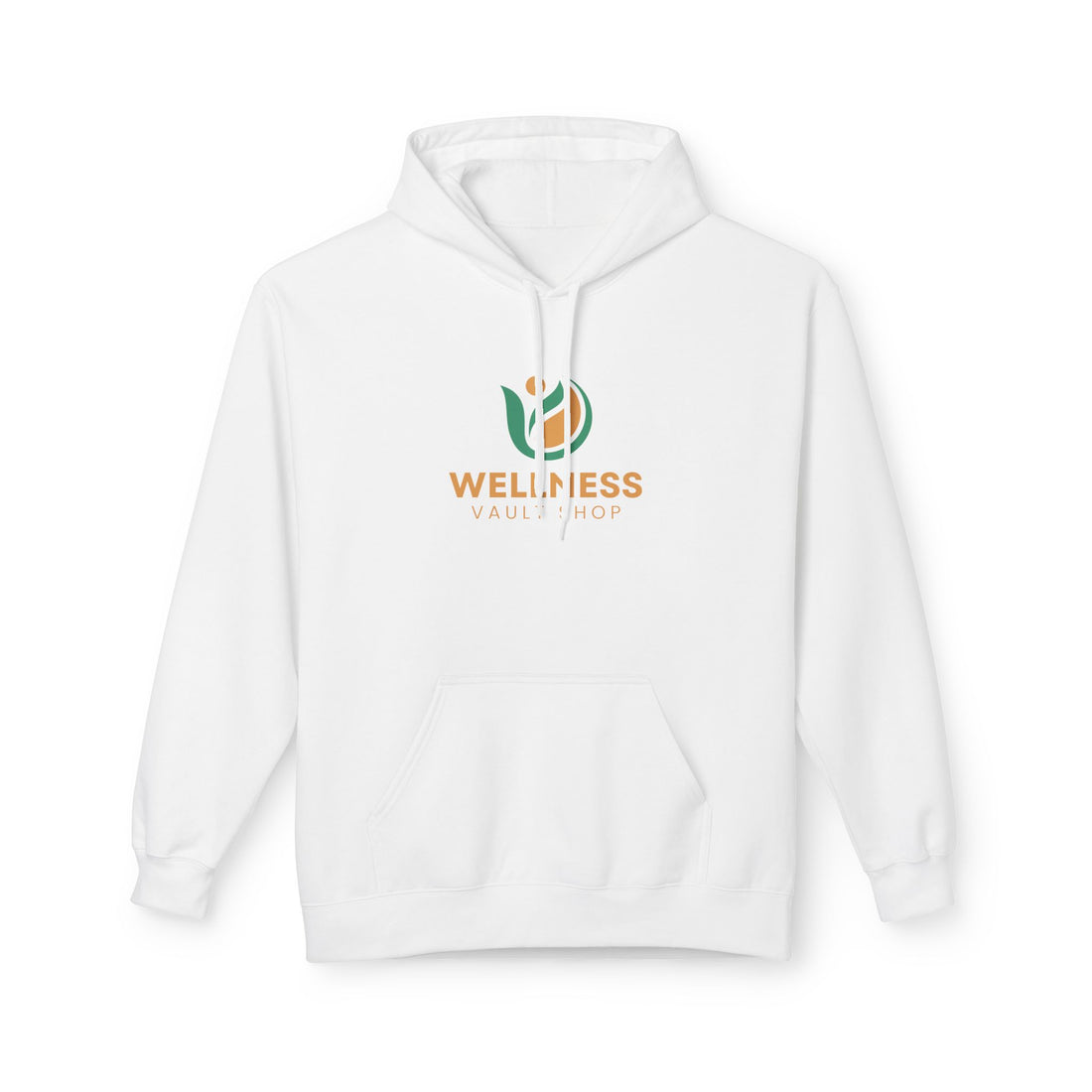 Wellness Vibes Hoodie — Minimal Health & Self-Care Logo Pullover