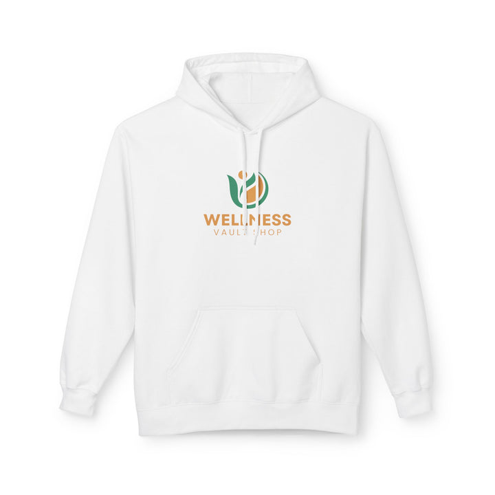 Wellness Vibes Hoodie — Minimal Health & Self-Care Logo Pullover