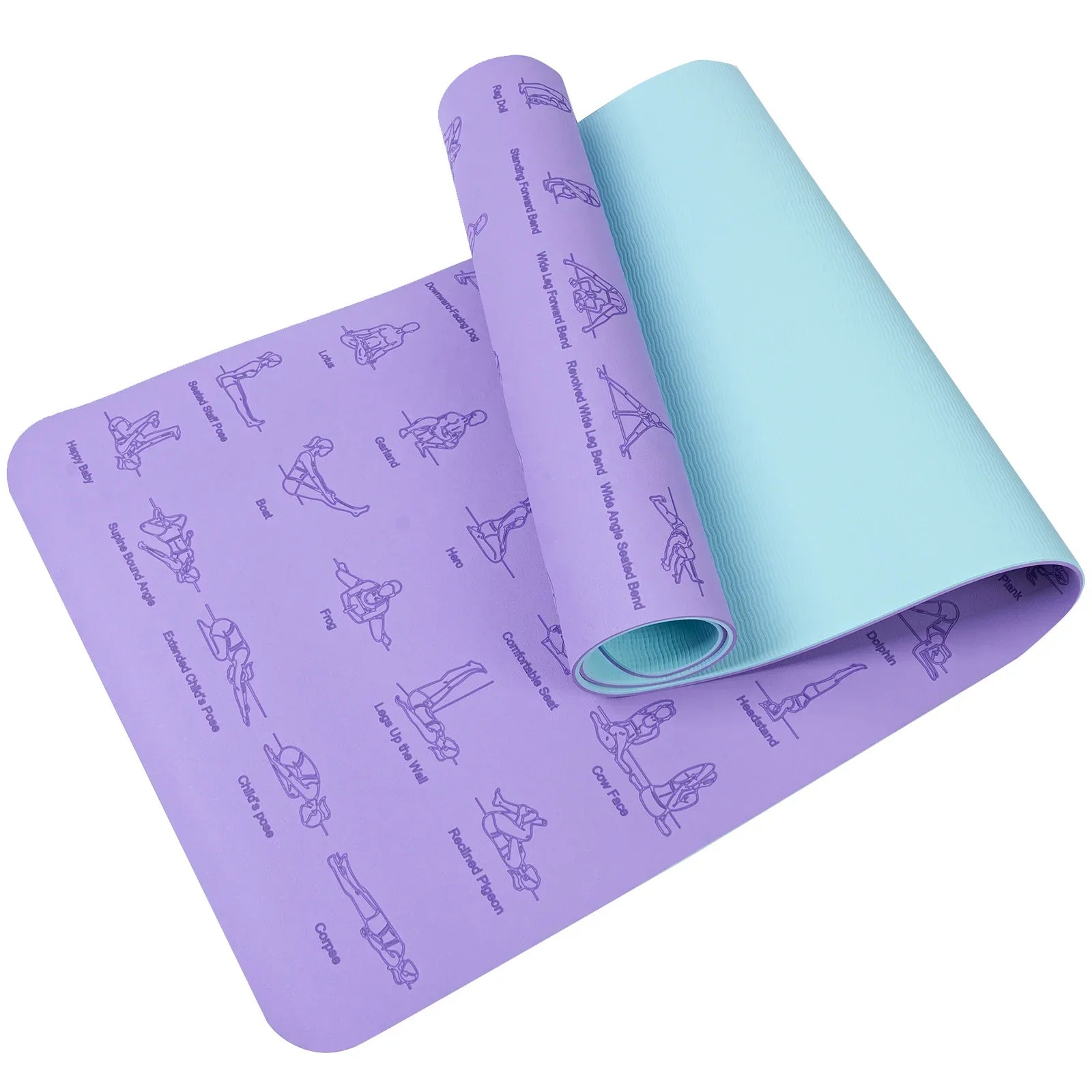 Durable Non Slip Sports Mat Ideal for Yoga Pilates Gymnastics