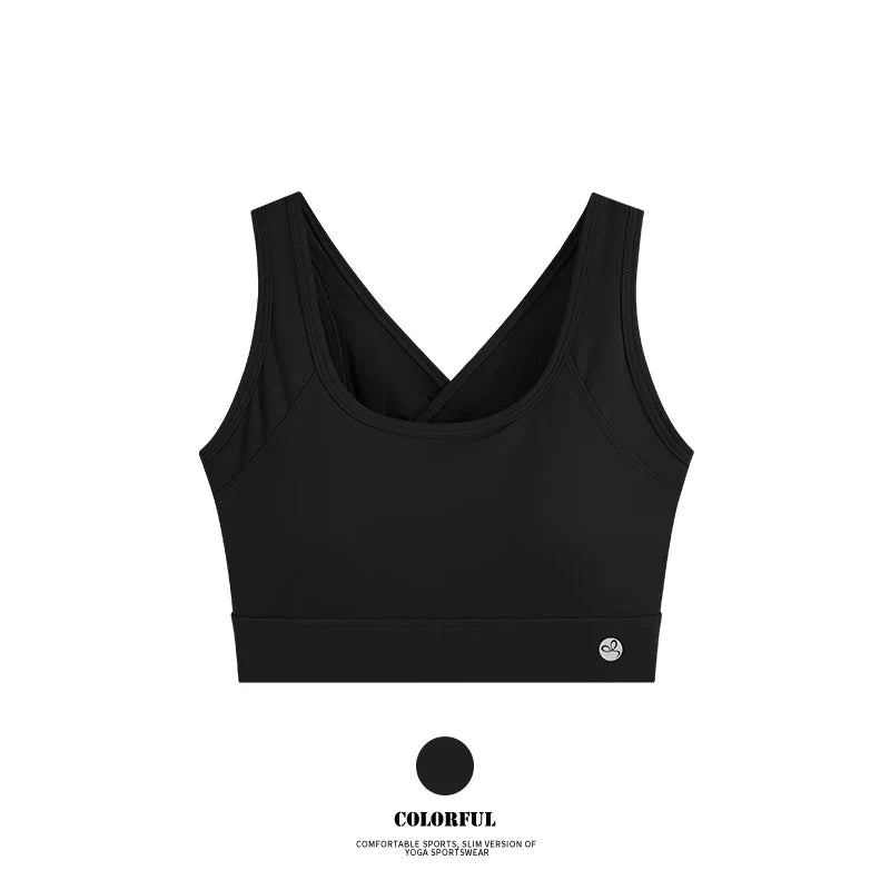 High Support Fitness Bra: Padded Gym & Running Top for Women