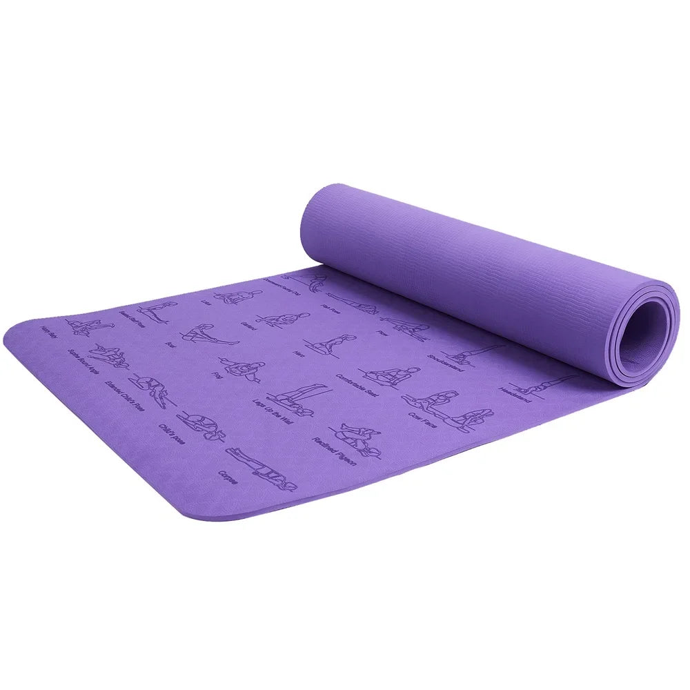 Durable Non Slip Sports Mat Ideal for Yoga Pilates Gymnastics