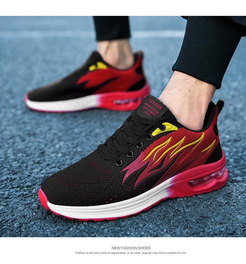 Air Cushion Mesh Running Shoes Women Footwear Mens Casual Sport Shoes Casual Sports Tennis Road Sneakers For Walking Gym Jogging Training Fitness