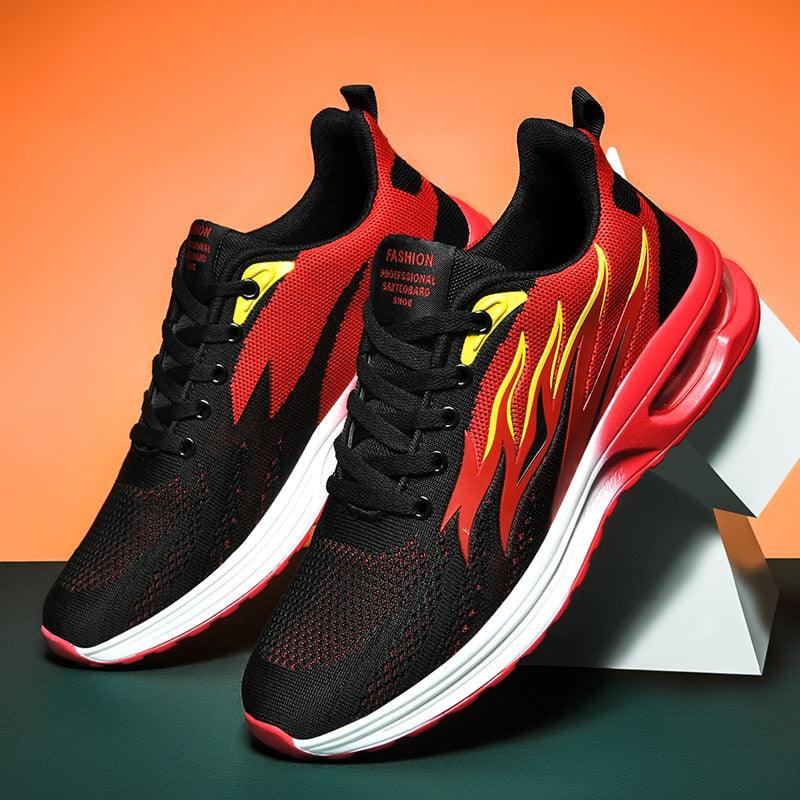 Air Cushion Mesh Running Shoes Women Footwear Mens Casual Sport Shoes Casual Sports Tennis Road Sneakers For Walking Gym Jogging Training Fitness
