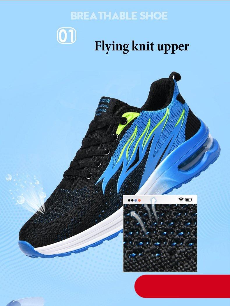 Air Cushion Mesh Running Shoes Women Footwear Mens Casual Sport Shoes Casual Sports Tennis Road Sneakers For Walking Gym Jogging Training Fitness