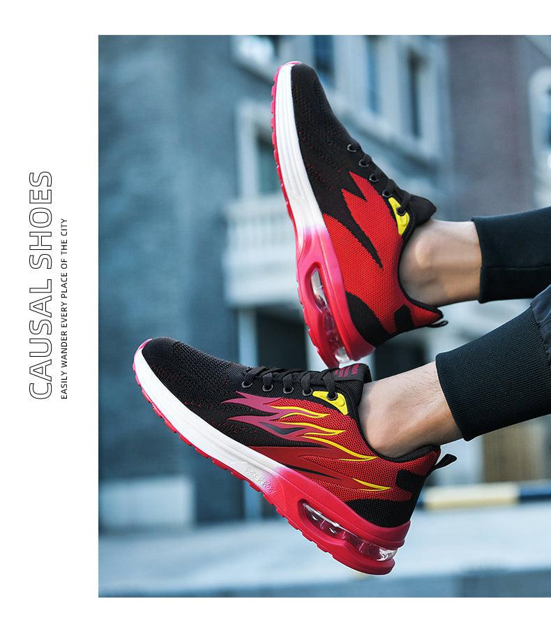 Air Cushion Mesh Running Shoes Women Footwear Mens Casual Sport Shoes Casual Sports Tennis Road Sneakers For Walking Gym Jogging Training Fitness