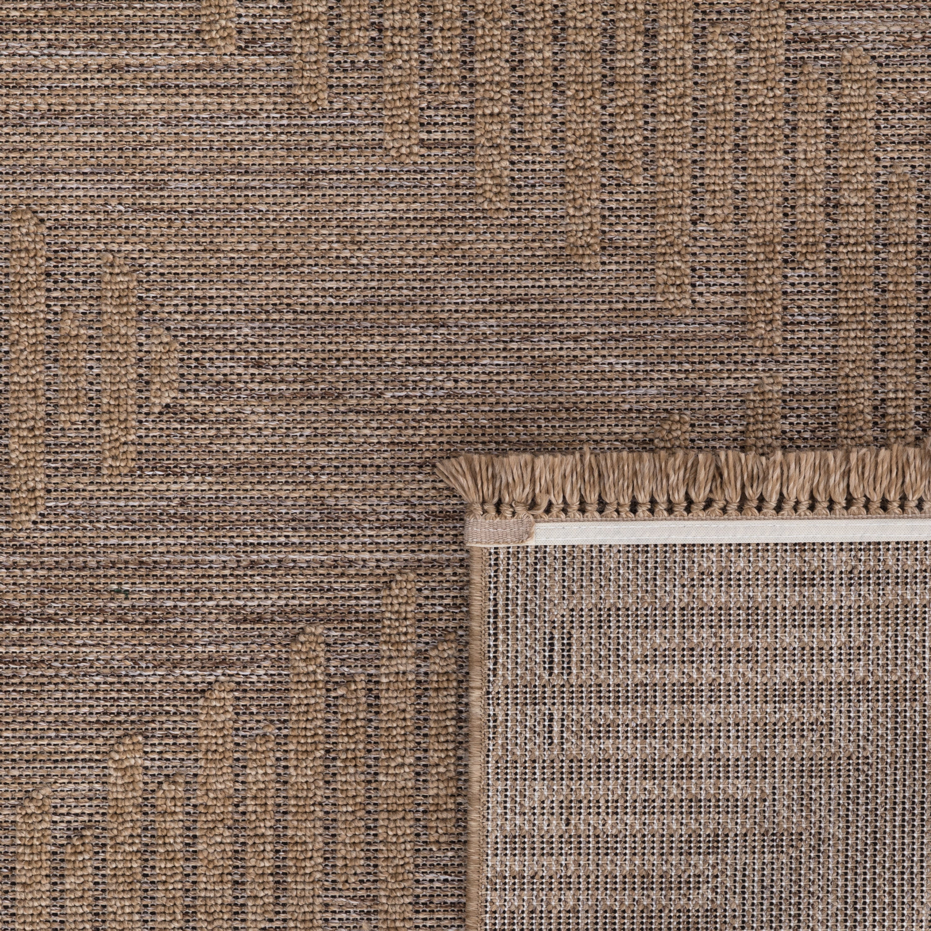 In- & Outdoor Rug Cologne with Bohemian Diamond Pattern